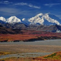 Denali z cesty Park Road