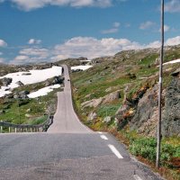Houpačka na Sognefjellvegen