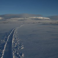 Halti - Stopa přes jezero Porojärvi