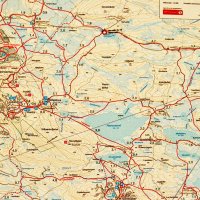 Orientační mapku najdete na každé křižovatce stop